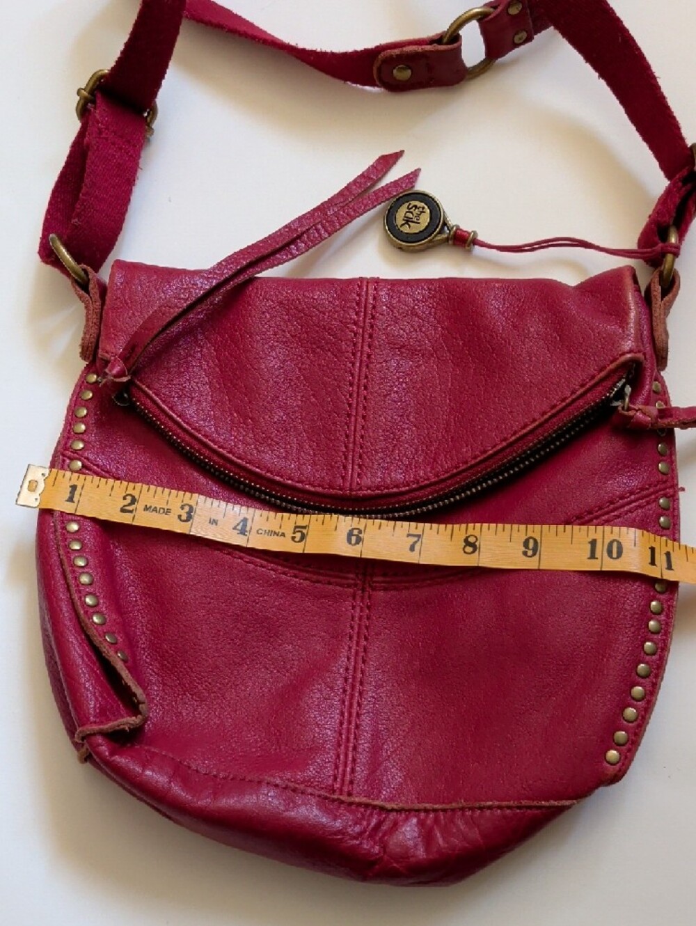 Y2K The Sak Red Leather Crossbody - Picture 11 of 11